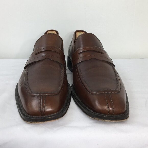 Johnston + Murphy Mens Italian Leather Dress Loafer Size 10.5 EXCELLENT - Picture 2 of 7